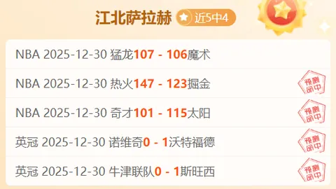 狂飙7连胜！昨日4战全胜！印尼超级联赛12胜10，火力全开，炸裂来袭！
